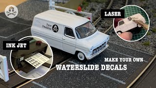 Make your own waterslide decals  inkjet and laser printed model transfers [upl. by Alleuqram]