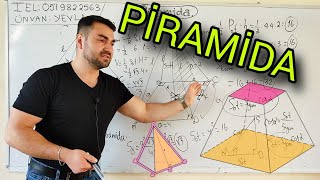 ✅🔺Piramida  Kəsik Piramida  asan dərs izahı riyaziyyat dim piramida abituriyent [upl. by Neirad]