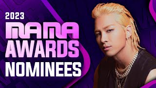 MAMA Awards 2023  All Nominees [upl. by Eelime54]