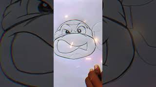 How To Draw Donatello🐢 Teenage Mutant Ninja Turtles  By Art With cc👿🤍 [upl. by Veronika]