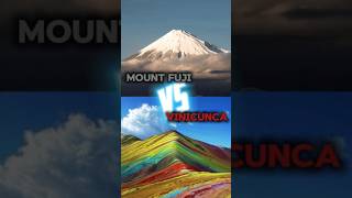 Mount Fuji vs Vinicunca facts comparison mountfuji vinicunca mountains [upl. by Fahland]