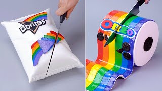 Making Hyper Realistic 3D Cake Recipes  Homemade Colorful Cake Decorating Idea [upl. by Lesig]