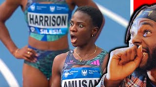 Tobi Amusan amp Keni Harrison CLASHES in womens 100 Meter Hurdles Dash [upl. by Marylou367]