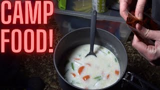 Easy Noodle Curry Outdoor Cooking Recipe [upl. by Kelton]