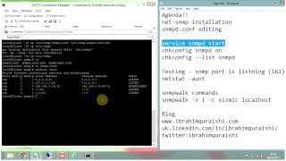 How to enable SNMP on linux and installation and configuration [upl. by Sucramd]