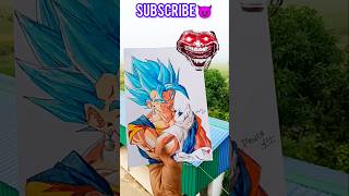 ✨VEGETO AND GUHAN 😈 anime art dragonball youtubeshorts [upl. by Drusi]