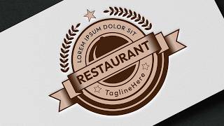 How to Create a Food and Restaurant Logo in Adobe Illustrator CC  StepbyStep Tutorial [upl. by Palermo]