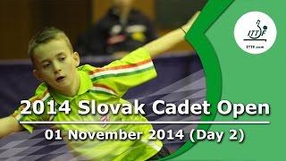 2014 Slovak Cadet Open  Junior Circuit 31 Oct  2 Nov 2014 Day 2 [upl. by Dasya]