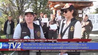 RECLAMO DE LOS TRABAJADORES DE PARQUES NACIONALES [upl. by Velick]