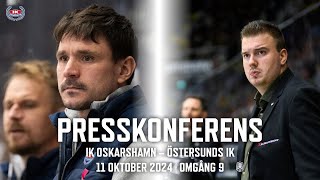 Presskonferens efter IK Oskarshamn – Östersunds IK [upl. by Orlov984]