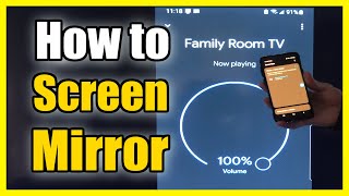 How to Screen Mirror Phone to TV with Chromecast on Google TV Easy Method [upl. by Annaitsirhc]