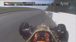 IndyCar Series 2017 Pocono Raceway James Hinchcliffe Amazing Save [upl. by Anneirda]