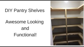 DIY Shelves for a Pantry [upl. by Connel]