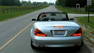 2004 mecedes benz sl 500 rear muffler delete [upl. by Derfliw]