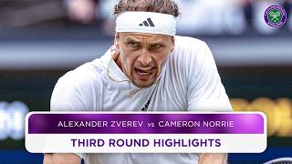 An incredible ending  Alexander Zverev vs Cameron Norrie  Highlights  Wimbledon 2024 [upl. by Schaffel819]