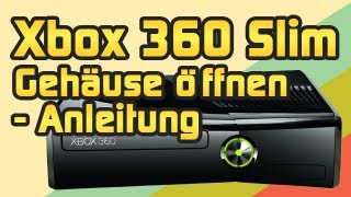 Xbox 360 Slim Gehäuse öffnen zerlegen Teardown Anleitung [upl. by Reisman362]