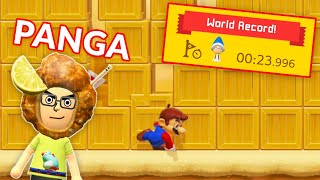 STEALING WORLD RECORDS from PANGA One of the Mario Maker GODS [upl. by Yelich]