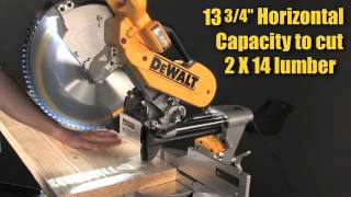 DeWALT DWS780 12quot Miter Saw Has The Largest Total Capacity Of Any Miter Saw On The Market [upl. by Rhys]