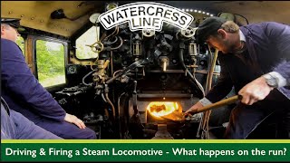 Driving amp firing a steam locomotive  what happens on the run [upl. by Errecart663]