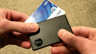 Tile Slim  Bluetooth Wallet Tracker Review [upl. by Hasila723]