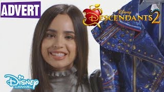 Descendants 2  Unboxing with Sofia Carson AD 💙  Disney Channel UK [upl. by Ahsemot179]