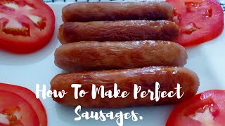 How To Fry Perfect Sausages  Sausage Recipe  How To Fry Sausages [upl. by Rehpretsirhc]