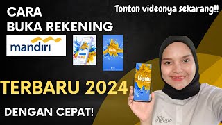 Cara Buka Rekening Mandiri Terbaru 2024Bisa lewat web dan Aplikasi [upl. by Floris595]