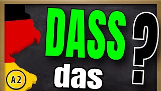 How to use quotdassquot EXPLAINED  Konjunktion DASS erklärt  Learn German A2 [upl. by Ekaterina41]