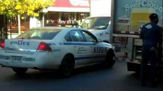 NYPD Blocked By Double Parked Truck [upl. by Andras524]