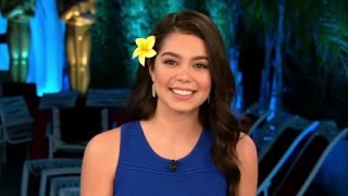 Oscars 2017 Moana Star Aulii Cravalho Interview on her Oscars Performance [upl. by Galatia]