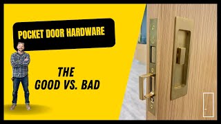 Good vs Bad Pocket door hardware [upl. by Mccall]