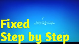 Best Way to Fix quot getting windows ready dont off your computerquot shorts [upl. by Briny]