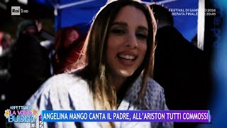 Angelina Mango canta il padre allAriston tutti commossi  La Volta Buona 10022024 [upl. by Lieno395]