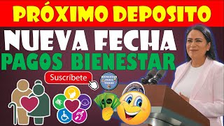 🔴😱PRÓXIMO DEPOSITO NUEVA FECHA DE PAGO PENSIÓN BIENESTAR DISCAPACIDAD Y ADULTOS MAYORES😱🔴 [upl. by Hendrik191]