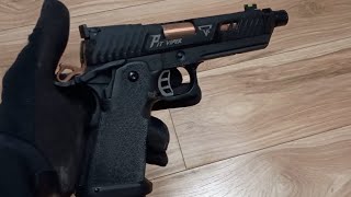 TTI Pit Viper airsoft pistol by EMG with upgrades airsoft airsoftpistal review [upl. by Aneele]