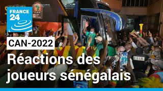 CAN2022  premières réactions des joueurs et des supporters après le sacre des Lions du Sénégal [upl. by Elwee]