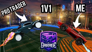 Doing 1v1s with PRO traders on RL Garage [upl. by Aliza]