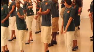 TEACH ME HOW TO WOBBLE LINE DANCE 06 30 2015 [upl. by Melany]