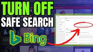 How to Turn Off Bing Safe Search  Turn Bing SafeSearch on or off [upl. by Maiah]