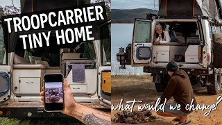 Troopy Interior Fitout  Inside our Tiny Home Conversion  Van Life Storage amp Organisation Tips [upl. by Gninnahc]