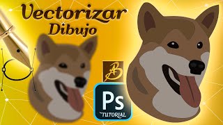 ✅ VECTORIZAR en PHOTOSHOP  ✒️ VECTORIZAR DIBUJO LOGO IMAGEN HERRAMIENTA PLUMA Parte 1 [upl. by Nonnairb973]