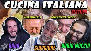 Dario Moccia e Dada Reaction Cuochi ITALIANI ft Giorgione Orto e Cucina [upl. by Pilif]