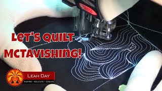 How to Machine Quilt McTavishing Free Motion Quilting Design Tutorial by Leah Day [upl. by Ogait]