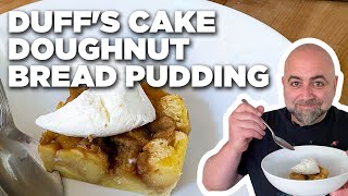 Duff Goldmans Cake Doughnut Bread Pudding  Food Network [upl. by Latterll]