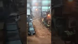 Deadly flooding mudslides after storm in Brazil [upl. by Burchett]