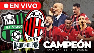 ENVIVO SASSUOLO vs MILAN en el MAPEI Stadium MILAN CAMPEÓN DE LA SERIA [upl. by Serena470]