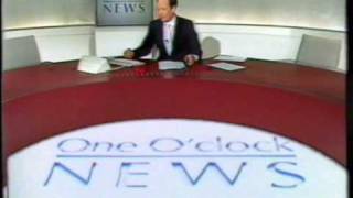 BBC one oclock news titles 20th October 1987 stock market crash [upl. by Fevre]