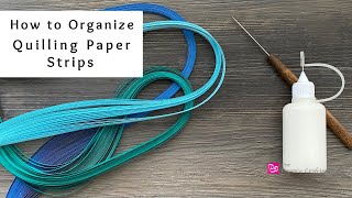 4 Ways to Organize Quilling Paper Strips  Paper Craft Storage  Quilling for Beginners [upl. by Nnahs]