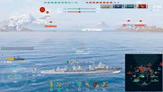 World of Warships  Orage in Mode Shuffle  Unsinkable  2203 BXP  3 Kill [upl. by Novyart495]