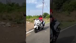 girls Hayabusa riding 🆚 boys Hayabusa riding 😱 WhatsApp status shorts [upl. by Yul832]